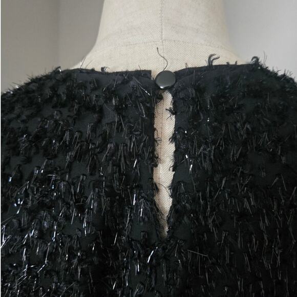 Sezane Cory Elegant Black Mini Cocktail Dress Size S - Picture 4 of 8